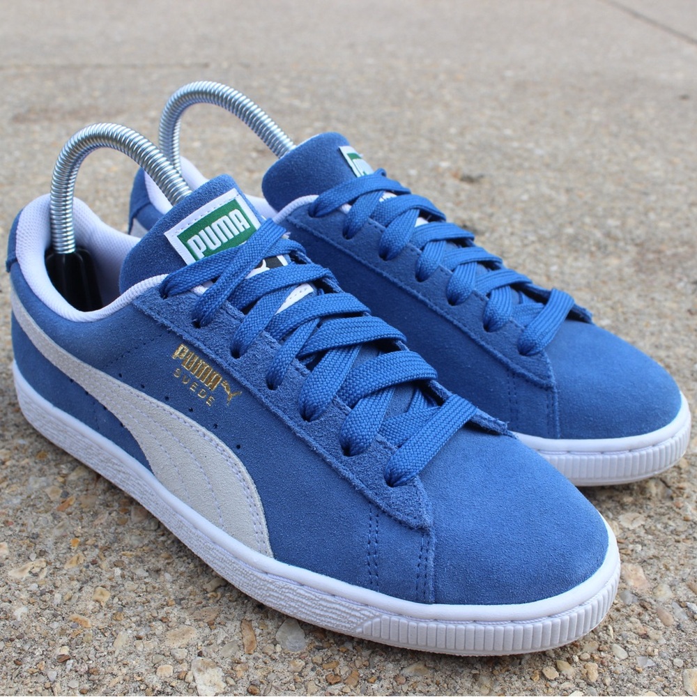 Women's PUMA Suede Olympian Blue/White Classic Sneakers Sz 5.5